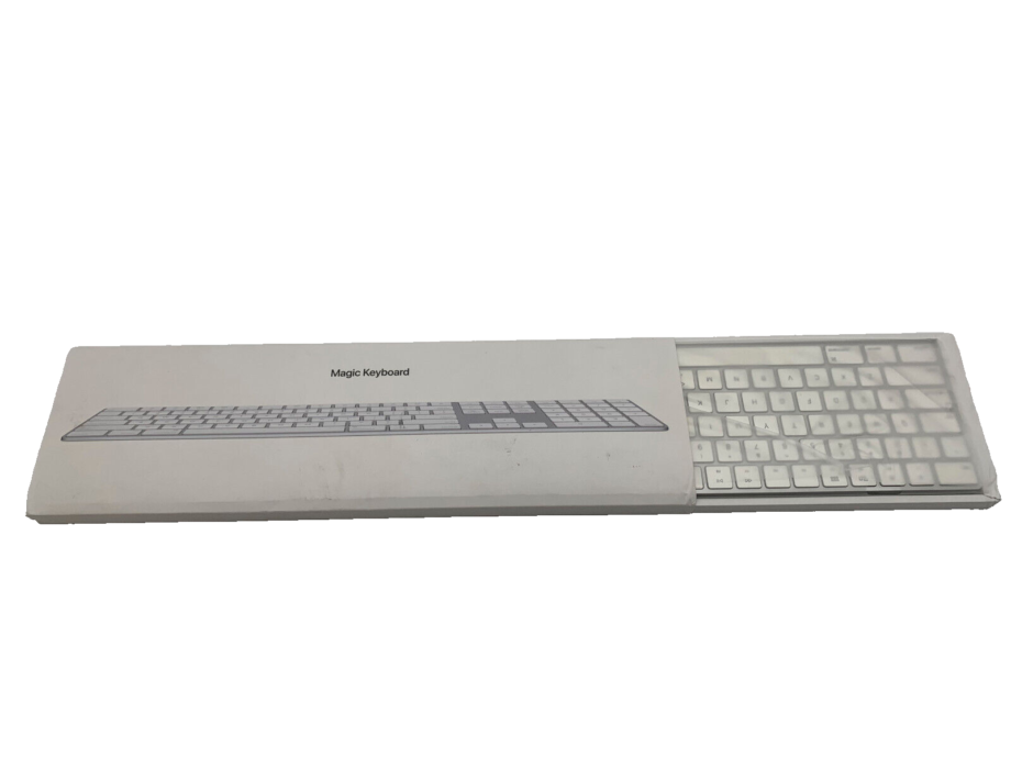 image of Apple Wireless Magic Keyboard w Numeric Keypad Silver Model A1843 Excellent 375790673028