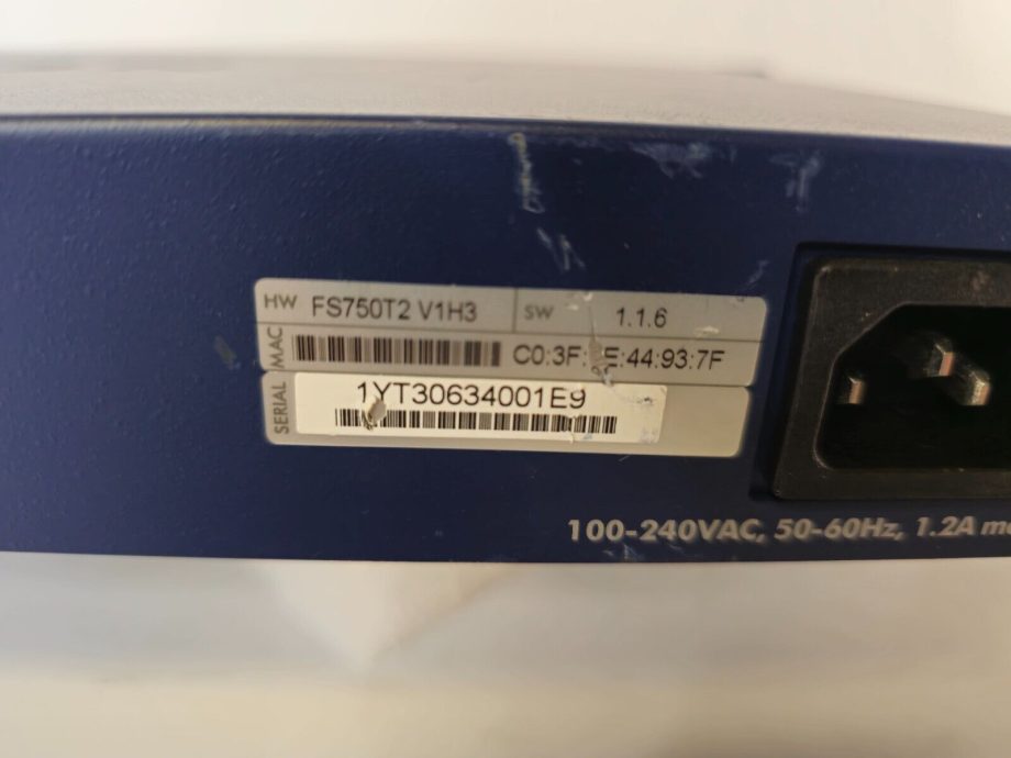 image of NETGEAR ProSafe 48 Port Model FS750T2 10100 Smart Ethernet Switch Good 355734759728 3