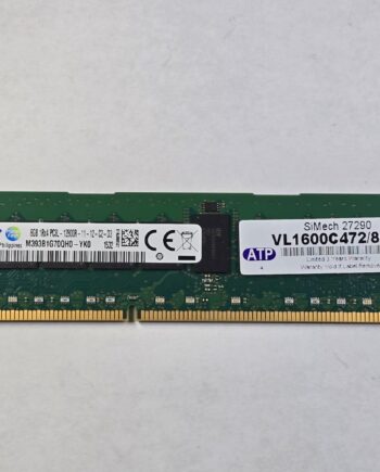 Samsung M393B1G70QH0‑YK0 8GB DDR3‑1600 PC3L‑12800R ECC Registered RDIMM Server M