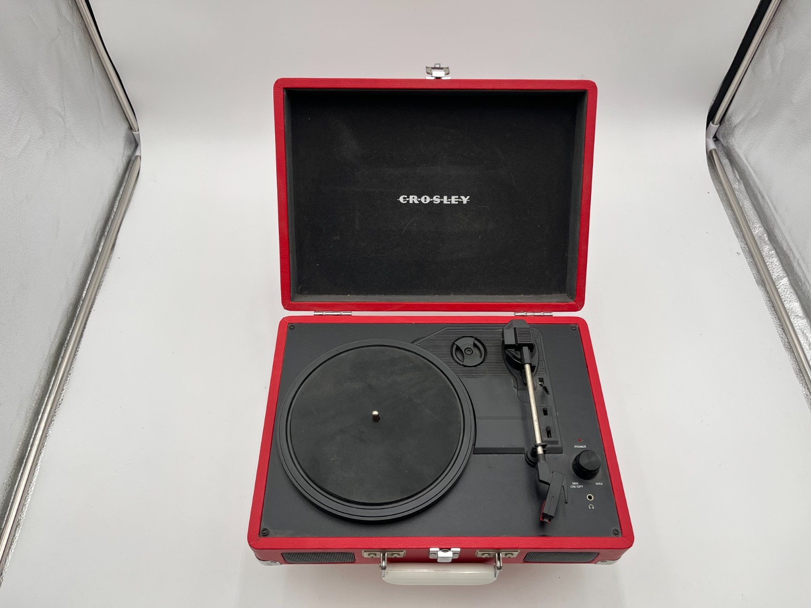 Crosley CR‑8005A‑RE Cruiser Portable Turntable – Used Good, Tested 3 Crosley CR‑8005A‑RE Cruiser Portable Turntable – Used Good, Tested
