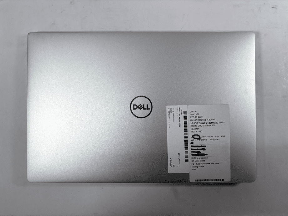 image of Dell XPS 13 9370 i7 8650U 16GB 256GB SSD Windows11 Pro no battery Used Good 355701644848 4