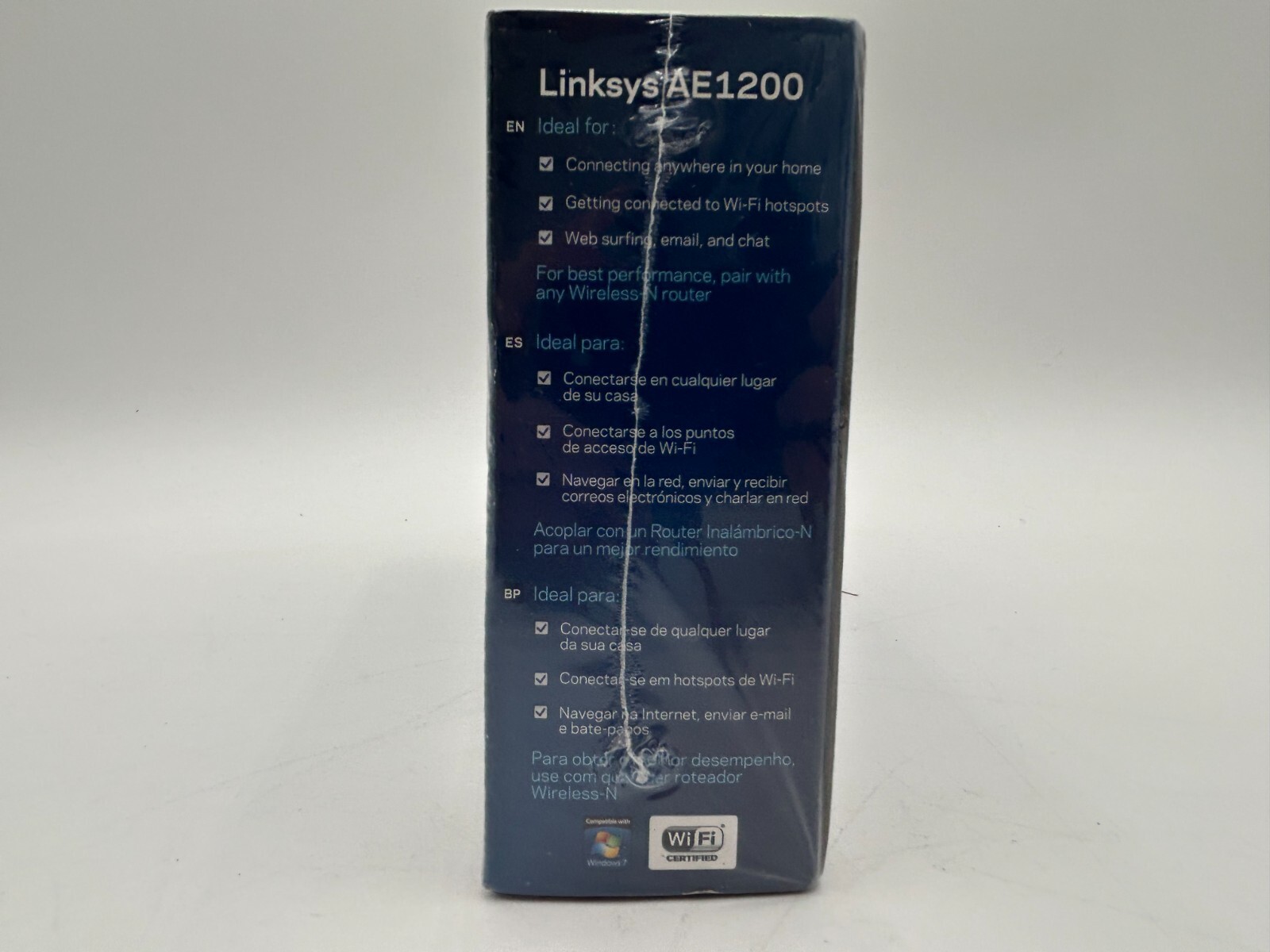 Cisco Linksys AE1200 Wireless-N USB Adapter – New Open Box 4 Cisco Linksys AE1200 Wireless-N USB Adapter – New Open Box