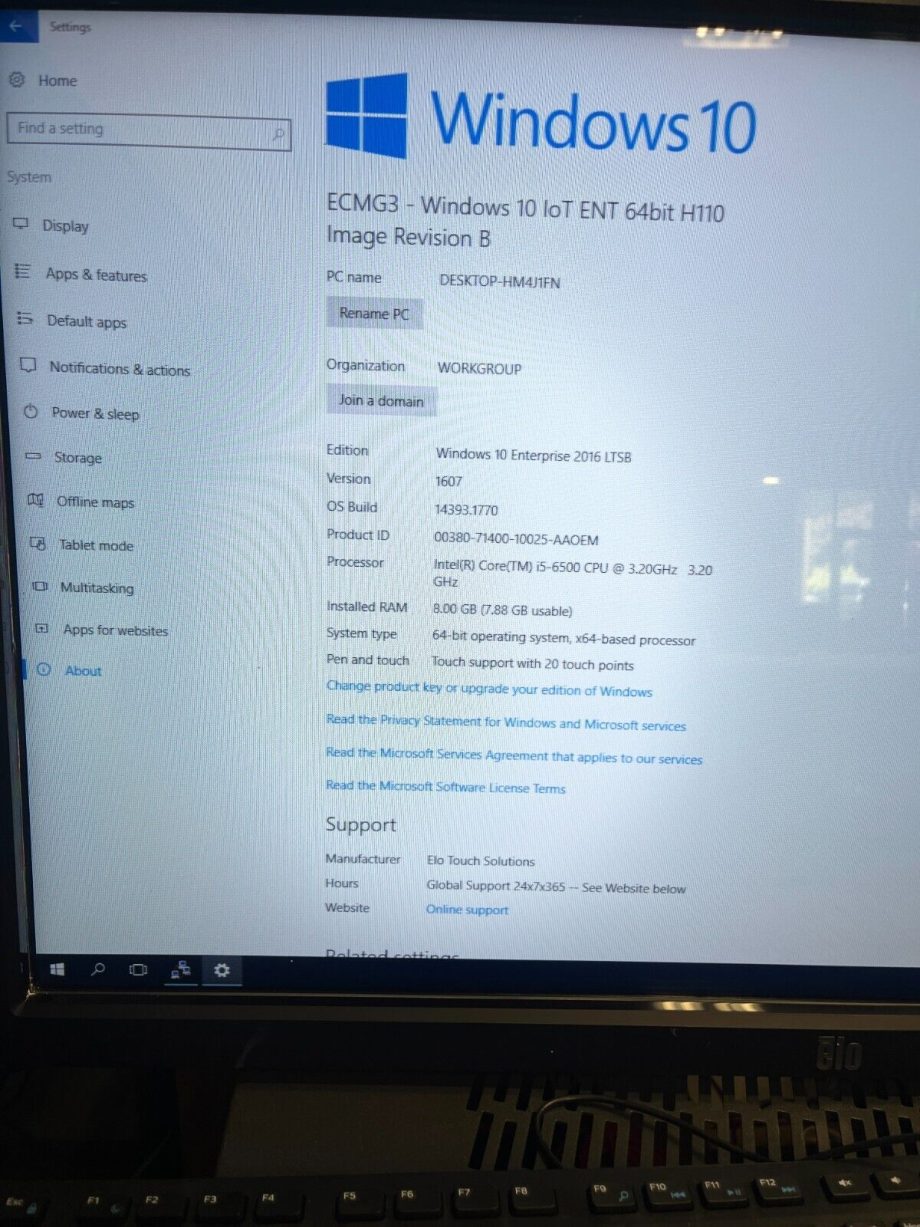 image of ELO ET3202L AND ECMG3 i5 6500 8GB DDR4 Touch Screen Kiosk Monitor Win 10 355742411468 2