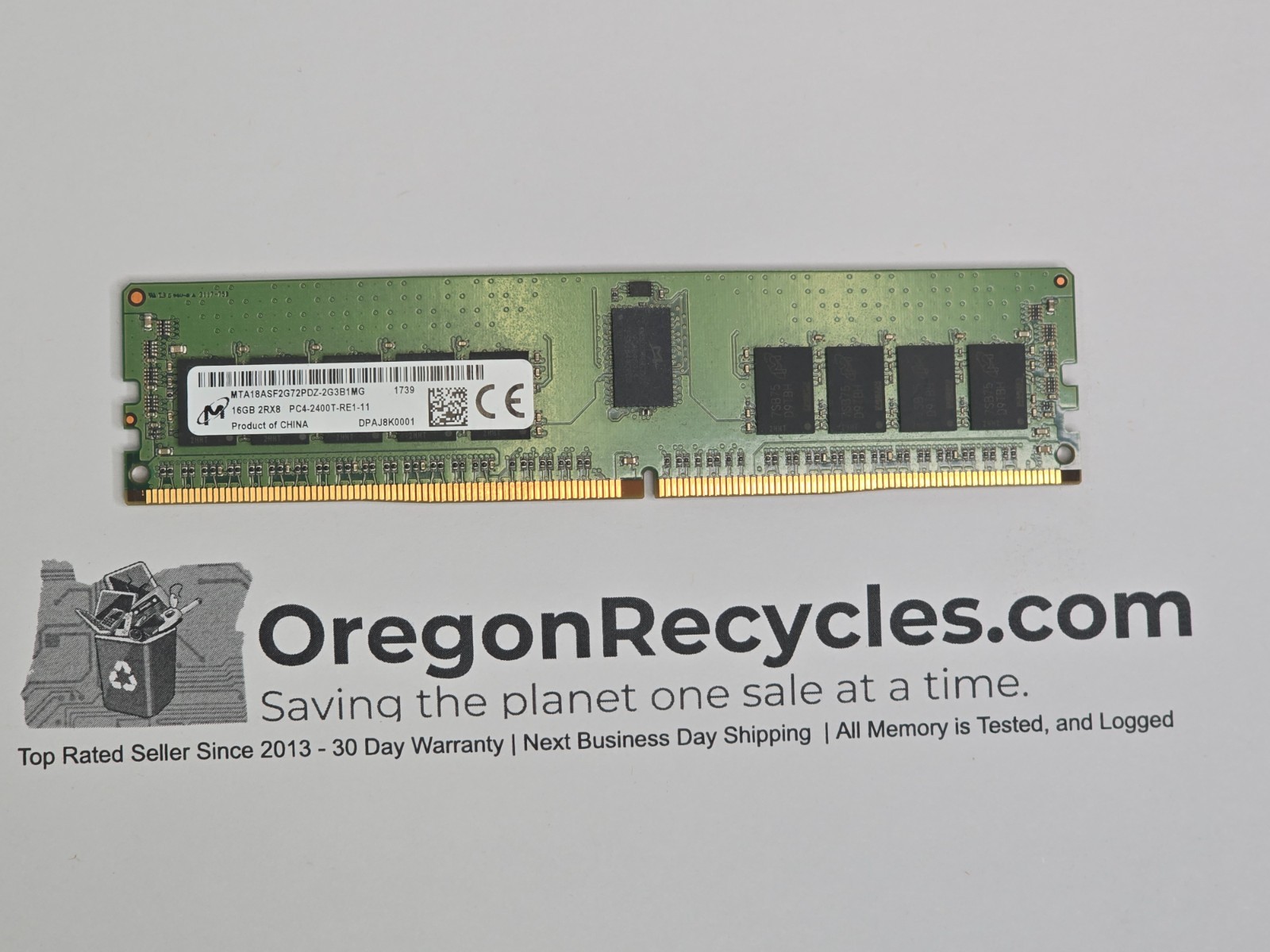 Micron 16GB DDR4 2400MHz ECC RDIMM Server RAM – MTA18ASF2G72PDZ 1 Micron 16GB DDR4 2400MHz ECC RDIMM Server RAM – MTA18ASF2G72PDZ