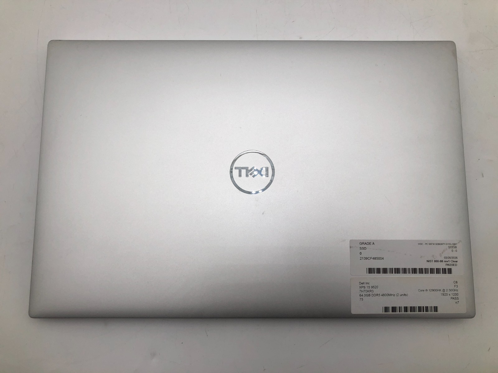 Dell XPS 15 9520 Core i9-12900HK 64GB 512GB NVMe NVIDIA 3050TI Win 11 Pro 5 Dell XPS 15 9520 Core i9-12900HK 64GB 512GB NVMe NVIDIA 3050TI Win 11 Pro
