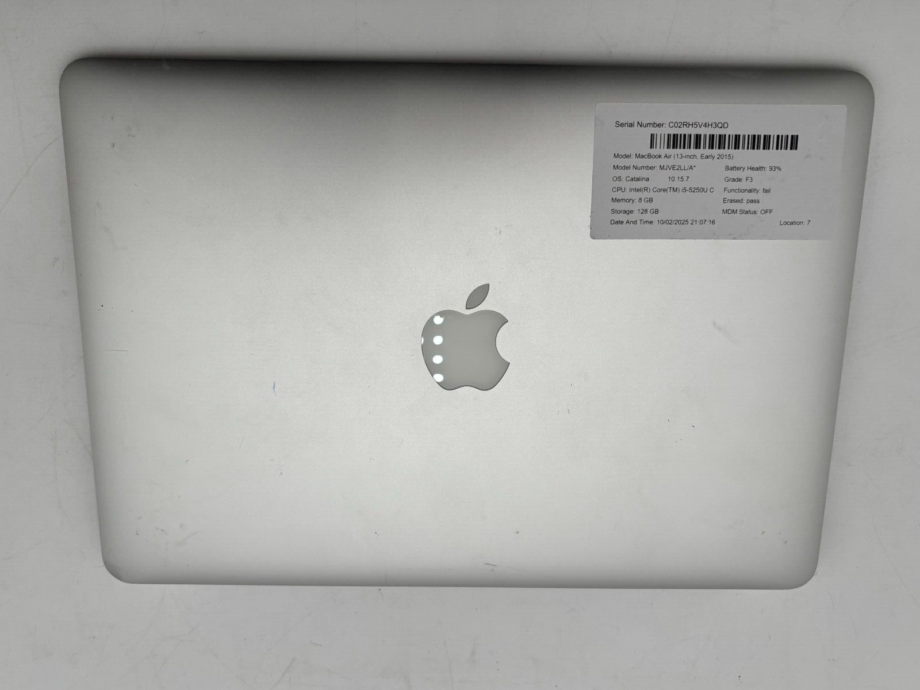 MacBook Air (13-inch, 2015) –  i5-5250U – 8GB RAM – 128GB SSD *SEE DESCRIPTION*