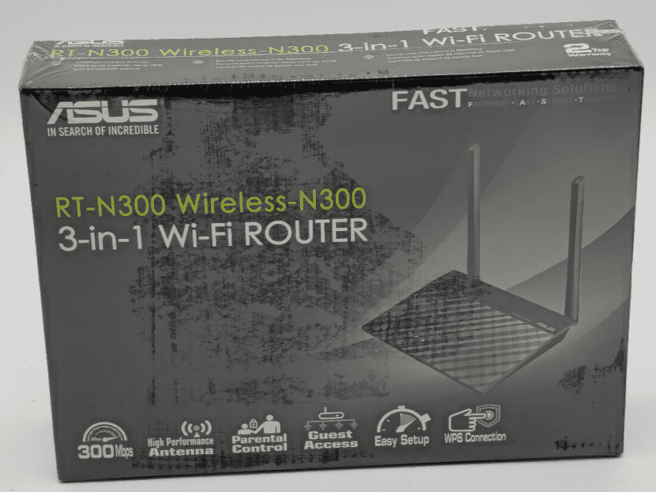 image of ASUS RT N300 Wireless N300 3 in 1 WiFi Router BRAND NEW SEALED 356176784598