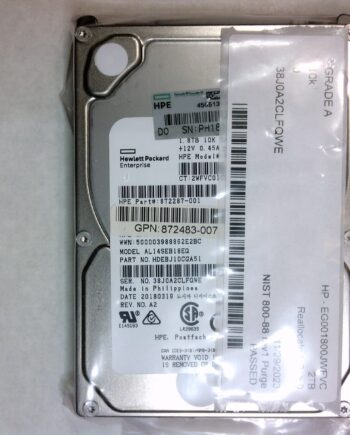HP EG001800JWFVC 2TB 2.5" 12Gb/s 10k RPM SAS Drive Tested