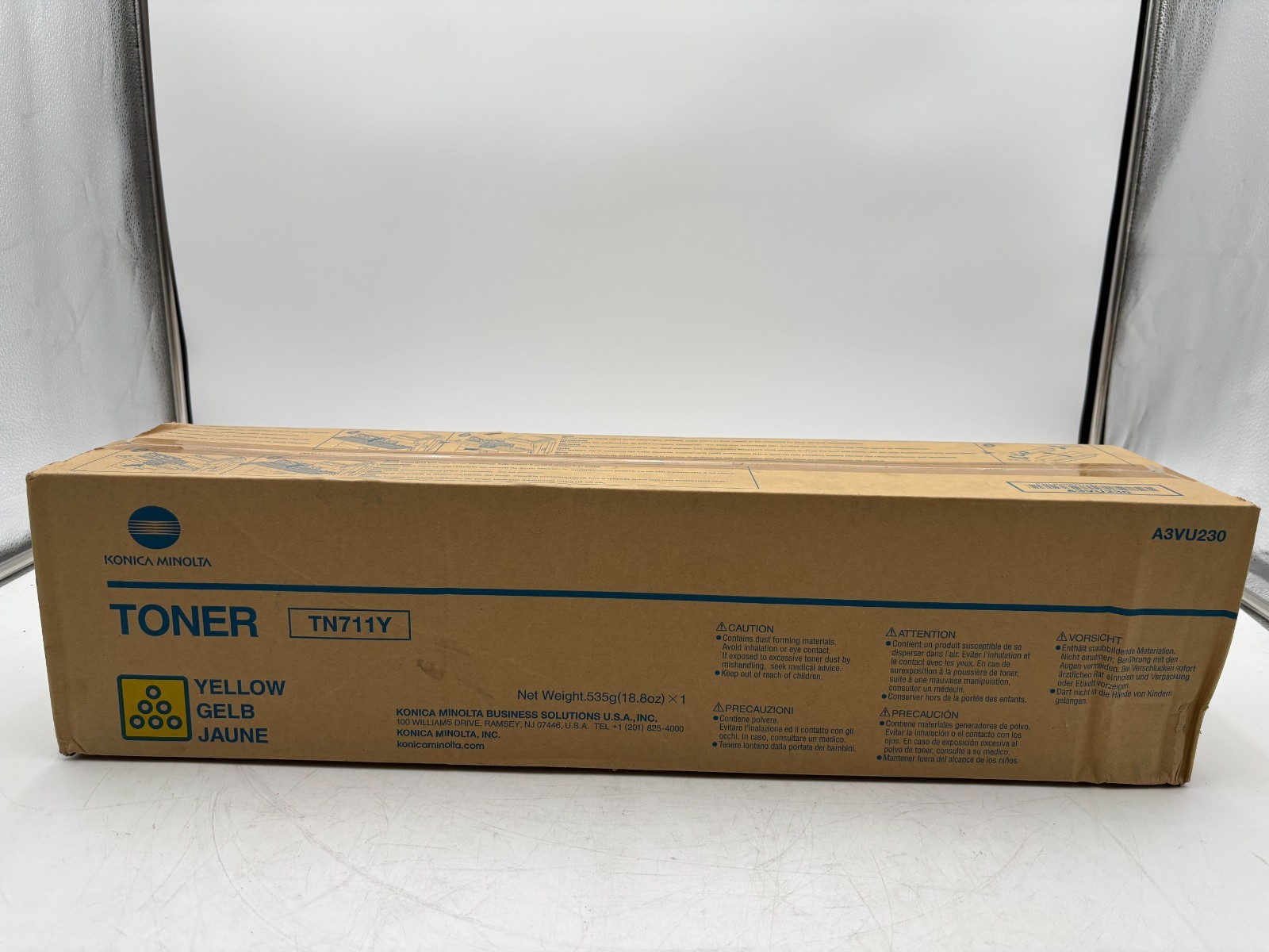 Konica Minolta TN711Y Yellow Toner Cartridge A3VU230 Genuine OEM Sealed F6C9 4 Konica Minolta TN711Y Yellow Toner Cartridge A3VU230 Genuine OEM Sealed F6C9