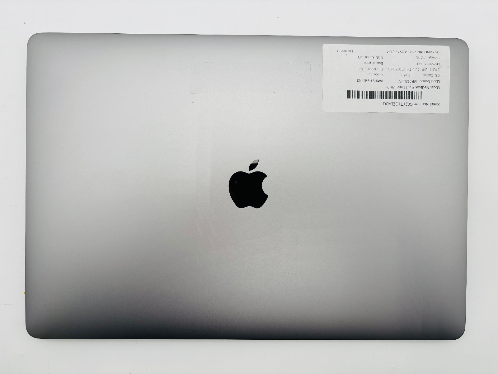 MacBook Pro 15 2019 - i7 9750H 16GB 512GB SSD macOS Catalina - No Battery 6 MacBook Pro 15 2019 - i7 9750H 16GB 512GB SSD macOS Catalina - No Battery