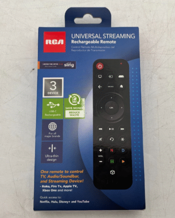 RCA RCTSC3B Universal Rechargeable 3 Device Streaming Remote Control
