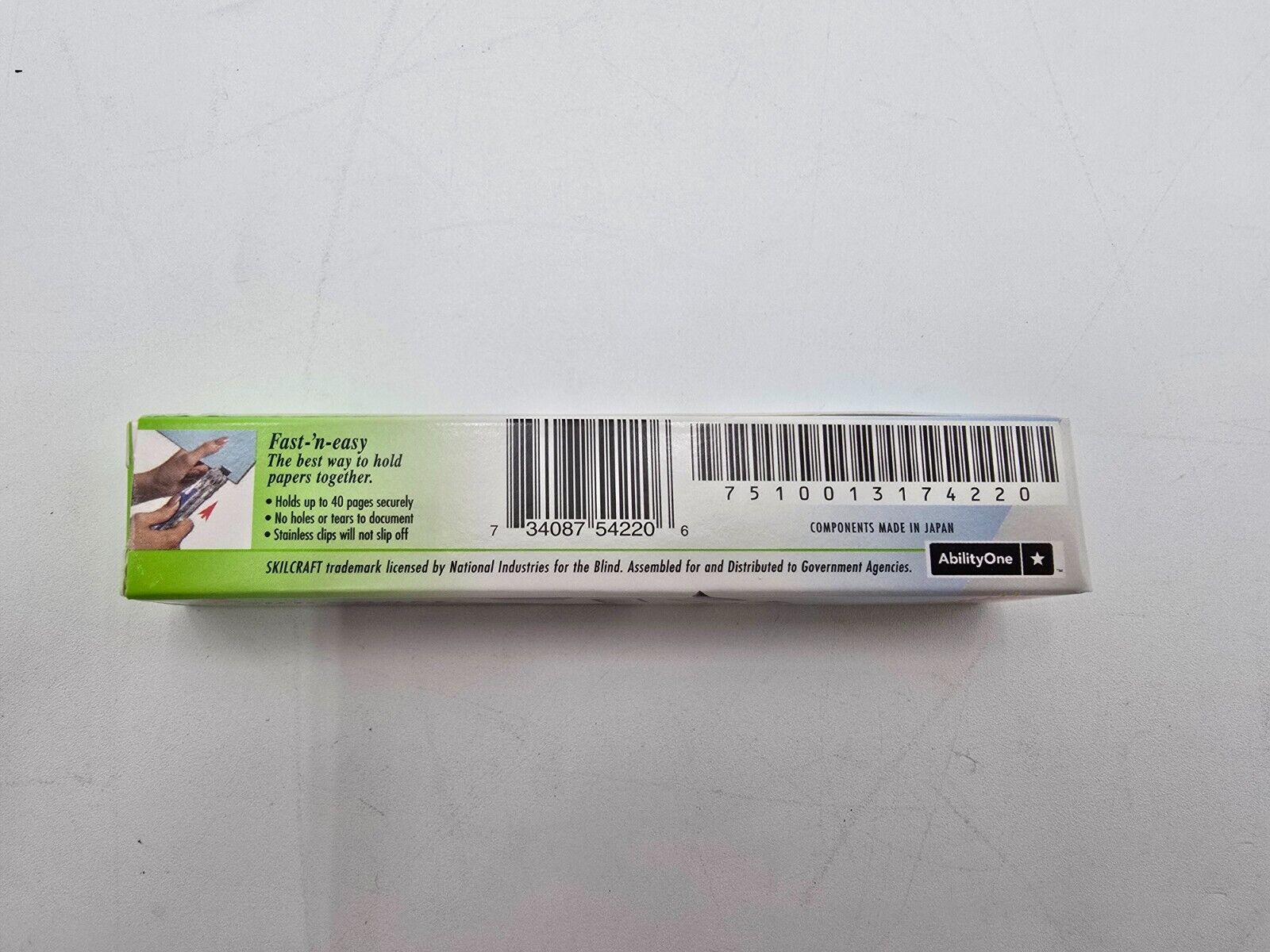 Skilcraft Hand Held Clam Clip Dispenser Medium # 40 7510013174220 4 Skilcraft Hand Held Clam Clip Dispenser Medium # 40 7510013174220