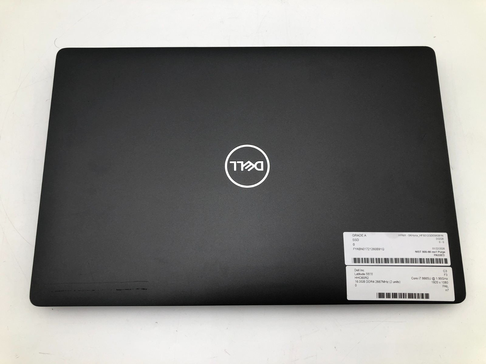 Dell Latitude 5500 i7-8665U 16GB 256GB NVME SSD 15.6" FHD Win 11 Pro No Battery 5 Dell Latitude 5500 i7-8665U 16GB 256GB NVME SSD 15.6" FHD Win 11 Pro No Battery