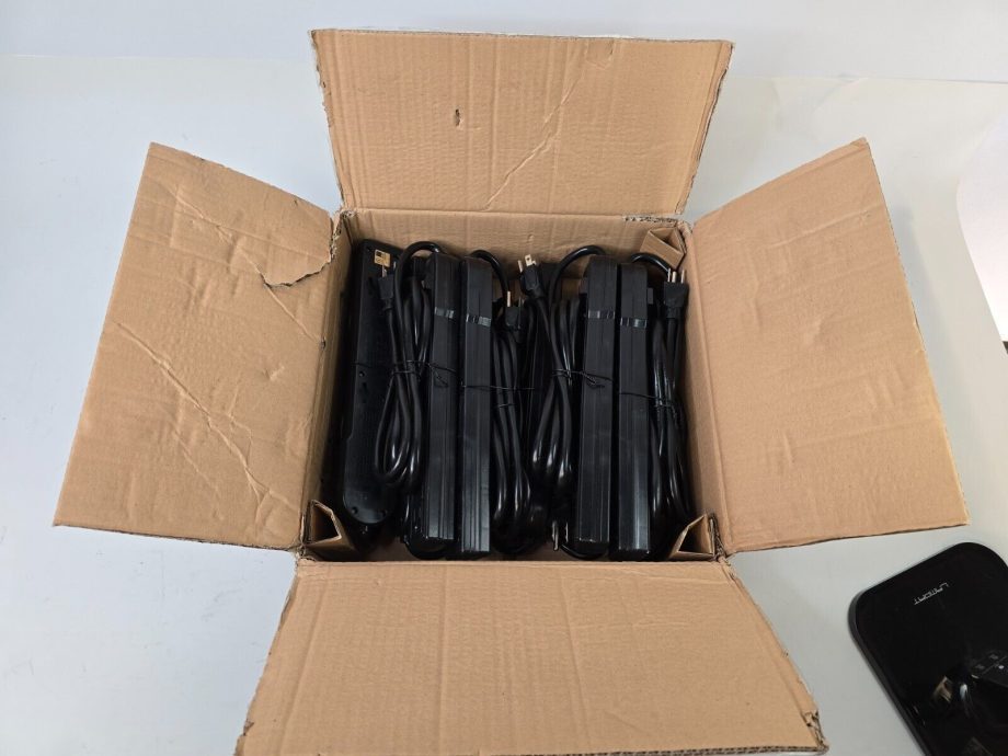 image of Lot of 10 AmazonBasics 6 Outlet Surge Protector Power Cord Black B00TP1C51M 375311331519