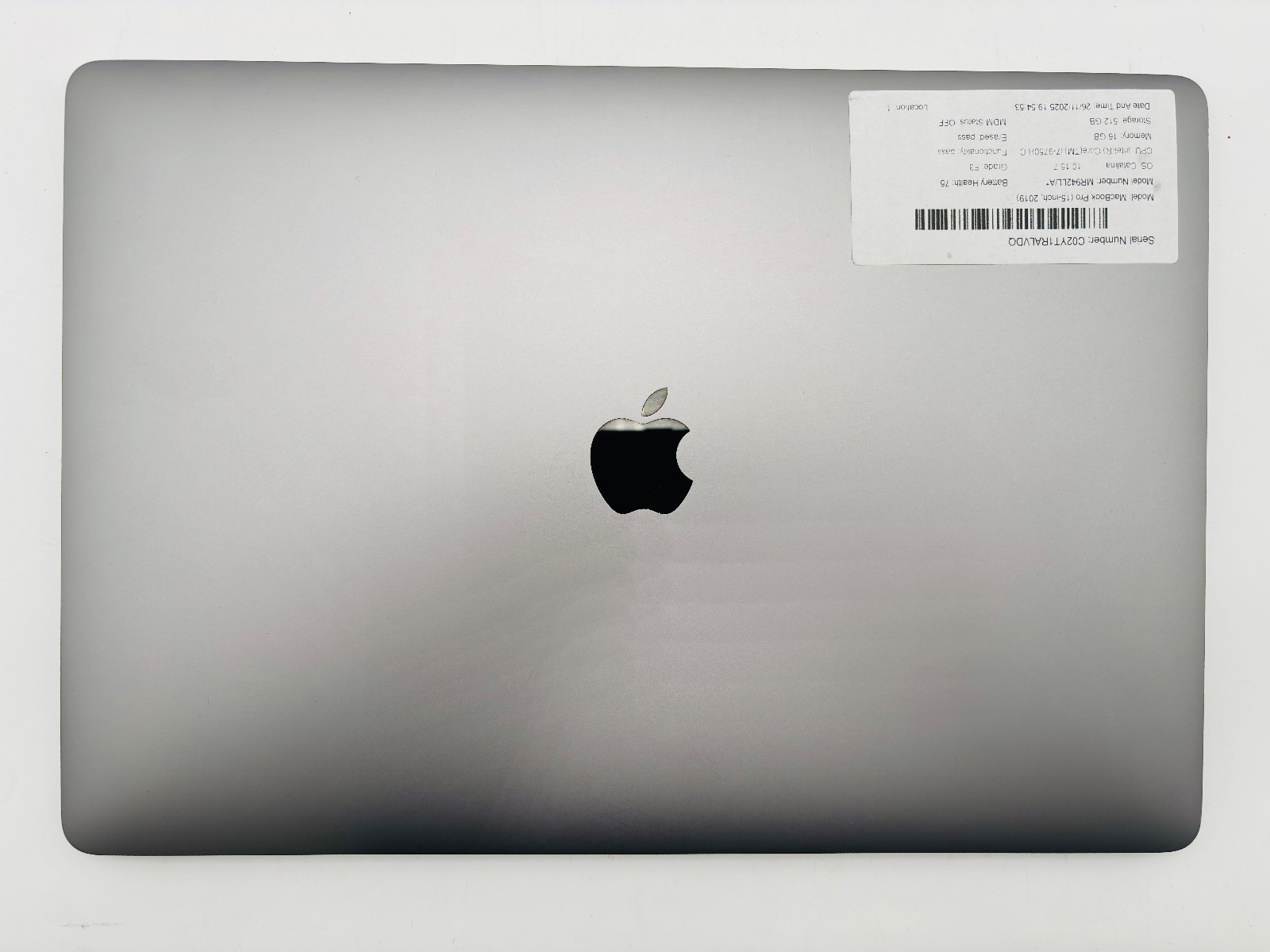 MacBook Pro 15 2019 - i7 9750H 16GB 512GB SSD macOS Catalina- KB Wear 6 MacBook Pro 15 2019 - i7 9750H 16GB 512GB SSD macOS Catalina- KB Wear