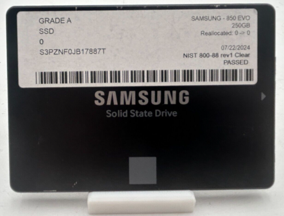 Samsung 850 EVO MZ-75E250 250 GB 2.5" SSD Solid State Drive MZ7LN250HAJQ