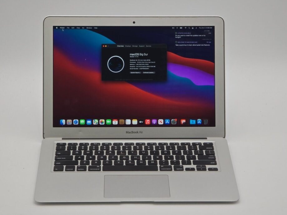 image of MacBook Air A1466 16 GHz Core i5 4 GB Ram 128 GB SSD MJVE2LLA 2015 356113274249