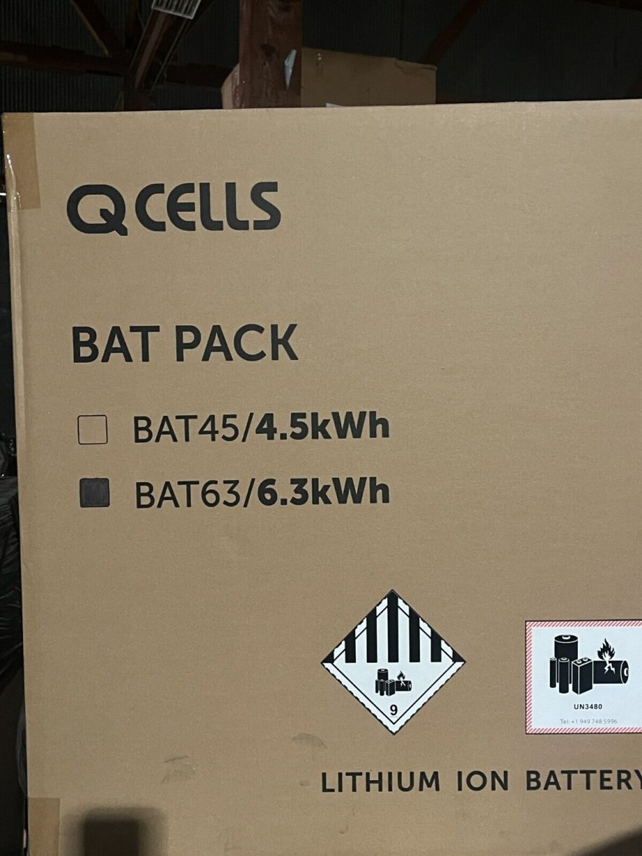 image of Q Cells Lithium Ion Solar Battery Module 63 kWH BAT63 375393908659
