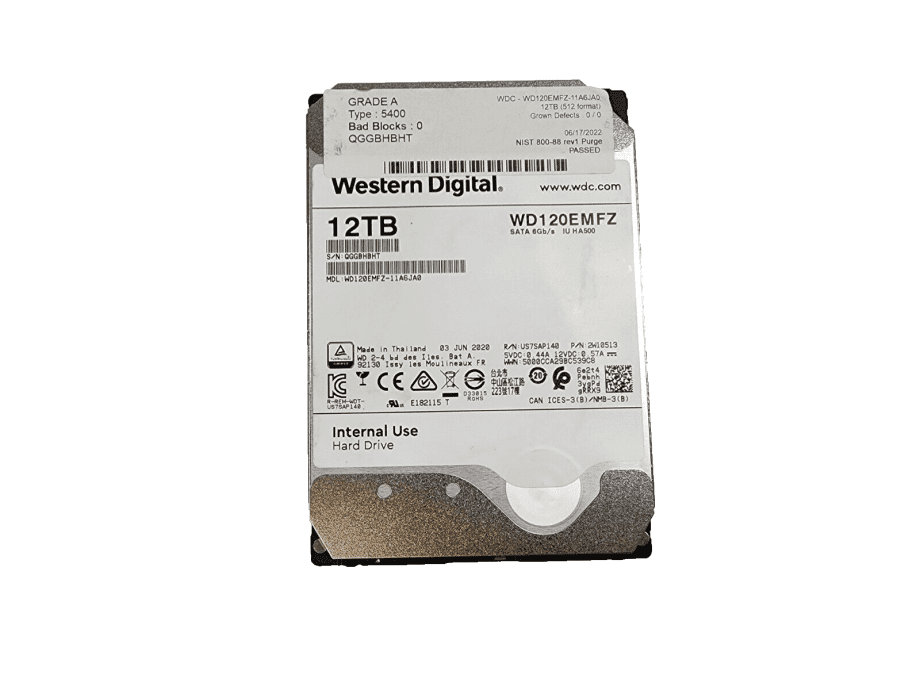 image of Western Digital WD120EMFZ 11A6JA0 12TB 5400 Storage Drive hard drive Tested 375120858159