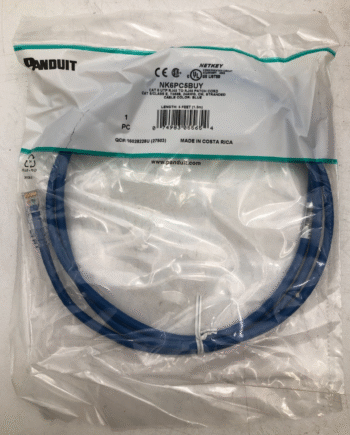 10 pc - Panduit 5ft Category 6 UTP RJ45 Patch Cable Blue NK6PC5BUY – New Sealed