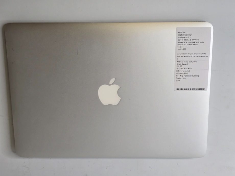 image of Apple MacBook Air Early 2015 Model A1466 13316GHZ8GB256GB No Batt 355729107479 4