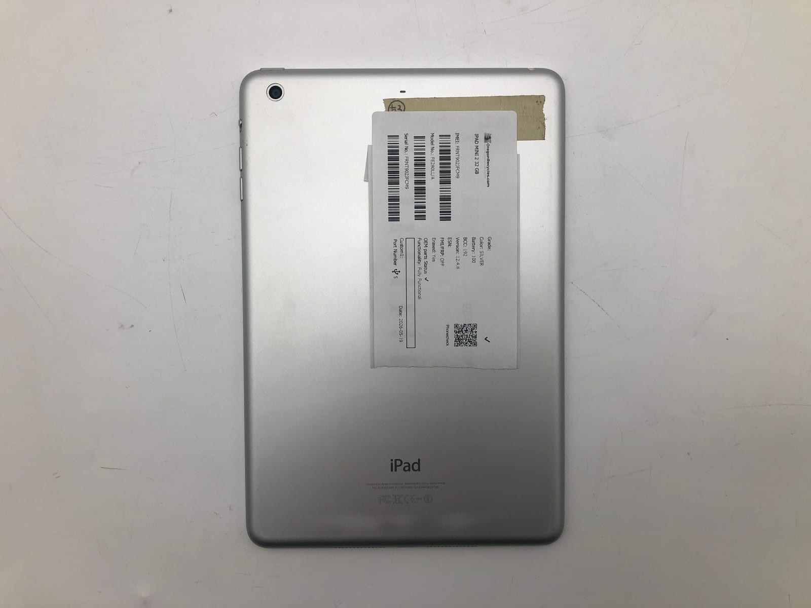 Apple iPad mini 2 32GB Silver Unlocked FE280LL/A iOS Smartphone Tested 90% Bat 2 6 Apple iPad mini 2 32GB Silver Unlocked FE280LL/A iOS Smartphone Tested 90% Bat 2