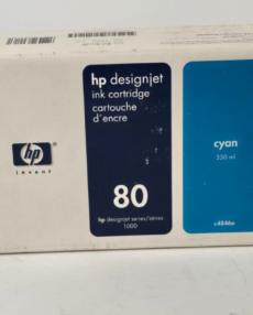 Genuine HP Cyan 80 Ink Cartridge C4846A Manufacture Date: 221112