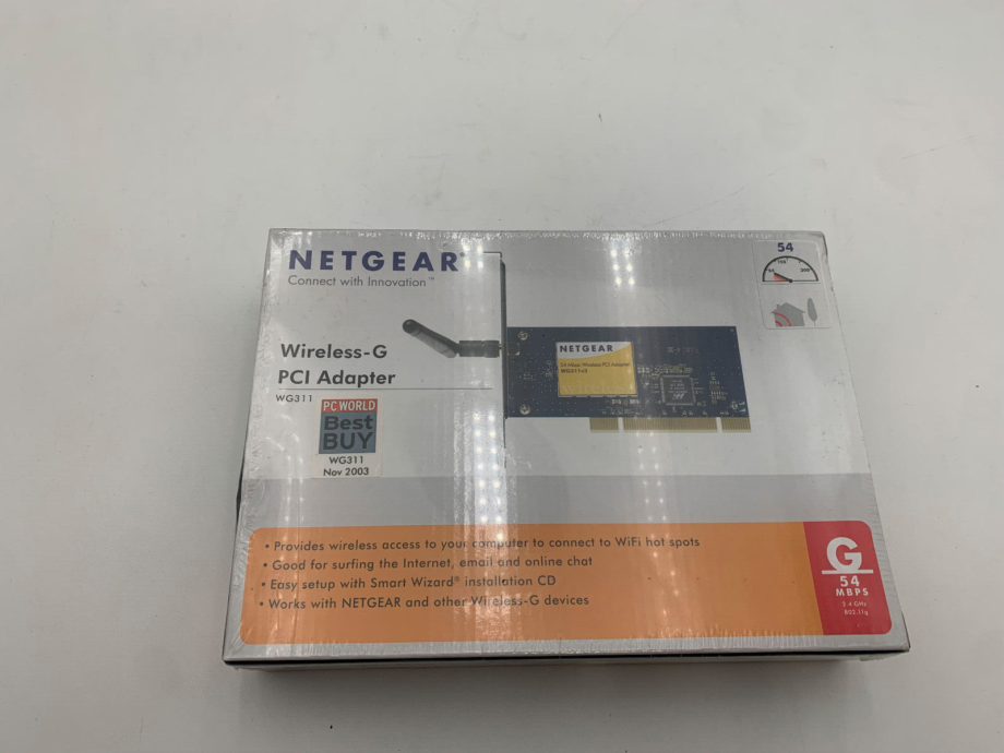 NetGear Wireless WiFi Card PCI Adapter 54Mbps WG311v3