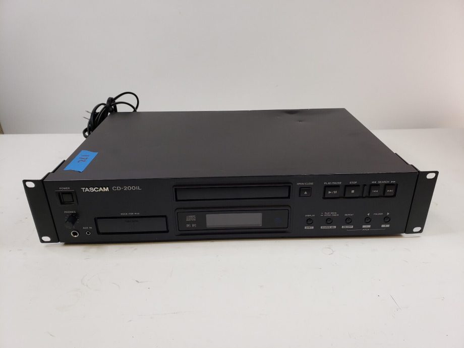image of Tascam CD200IL Professional CD Player with Lightning and 30 pin iPod dock 355479500079