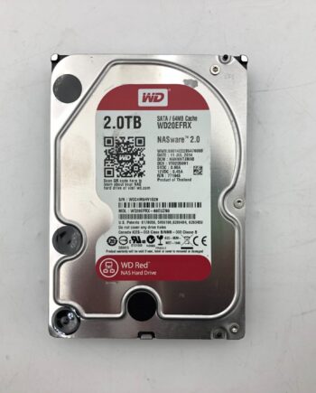 WD Red 2TB 3.5" SATA NAS Hard Drive 5400RPM 64MB WD20EFRX-68EUZN0