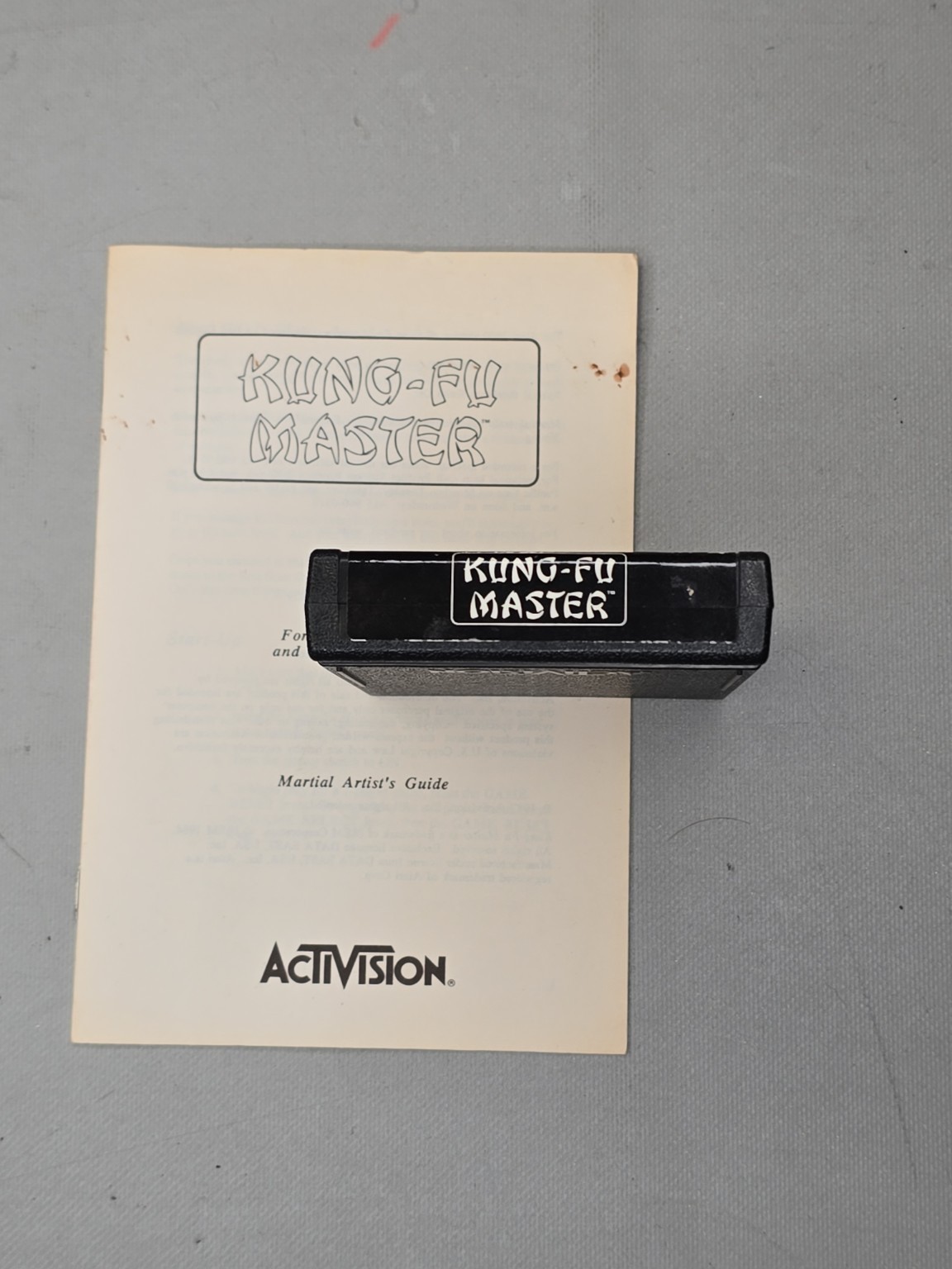 Kung-Fu Master Game Cartridge (Atari 2600 Activision, 1983) Authentic 3 Kung-Fu Master Game Cartridge (Atari 2600 Activision, 1983) Authentic