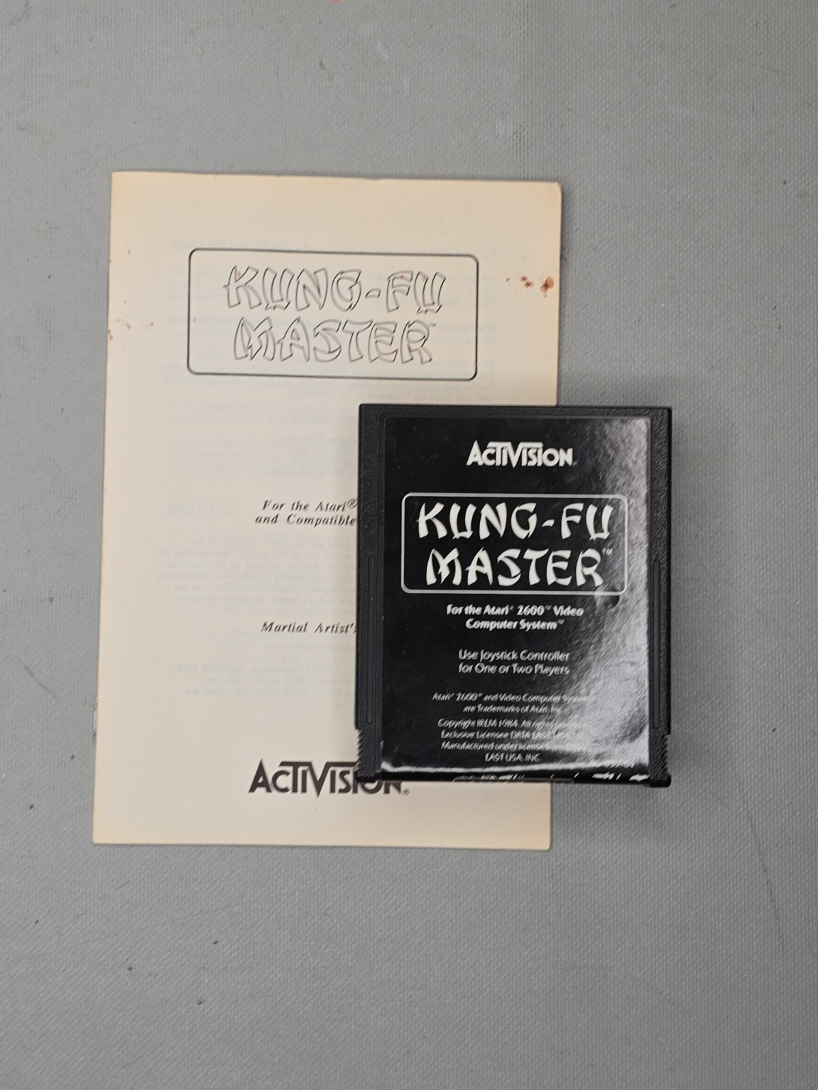 Kung-Fu Master Game Cartridge (Atari 2600 Activision, 1983) Authentic 1 Kung-Fu Master Game Cartridge (Atari 2600 Activision, 1983) Authentic