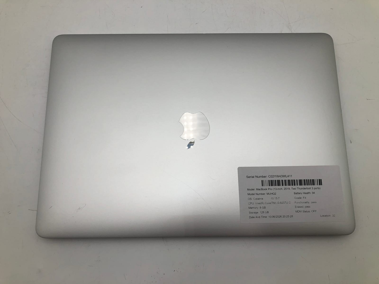 Apple | MacBook Pro | 2019 | Intel(R) Core(TM) i5-8257U CPU | 8GB | 128 GB SSD | 6 Apple | MacBook Pro | 2019 | Intel(R) Core(TM) i5-8257U CPU | 8GB | 128 GB SSD |
