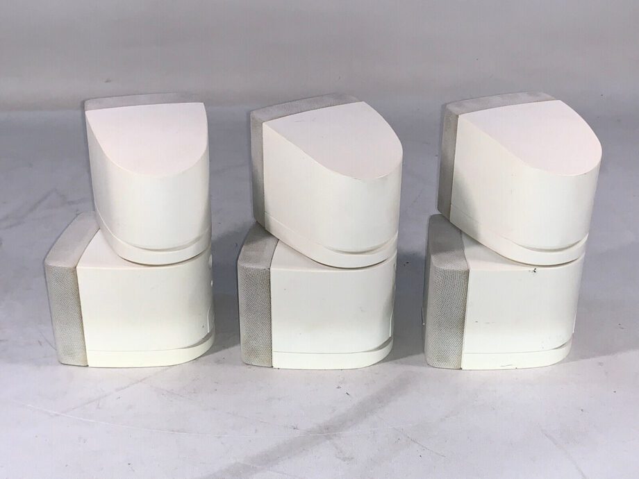 image of Lot of 3 Bose Acoustimass Double Cube Speaker White TESTED Used Good 355500582799 4